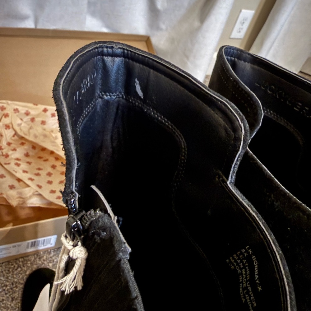 Extra Wide Calf - Lucky Brand Leather Boots - Size 8 ❤️ - Picture 6 of 12